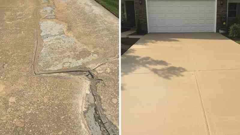 Concrete transformation: weak surface to family-safe entrance