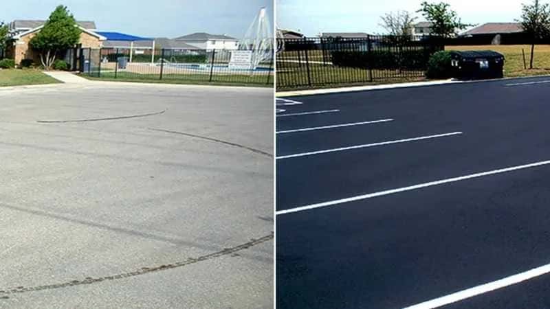 Navan Road business sealcoating: from worn to professional