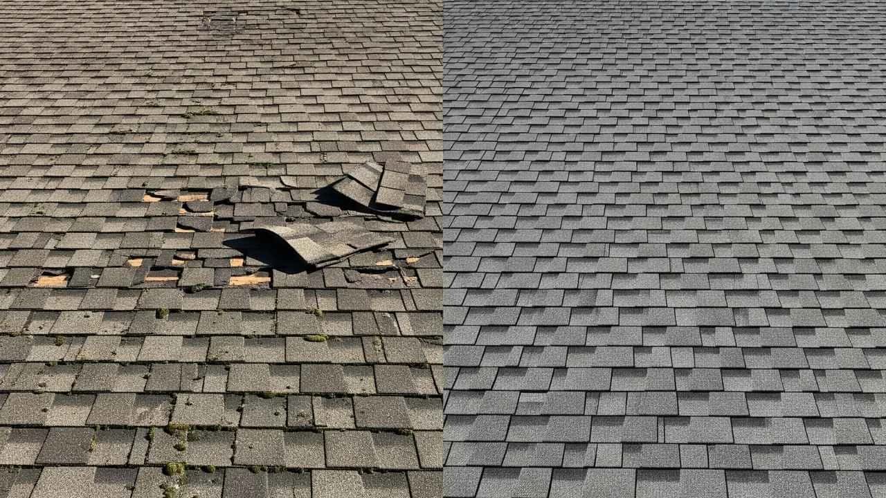 Ottawa roof replacement: From old, curling shingles to new, durable roof