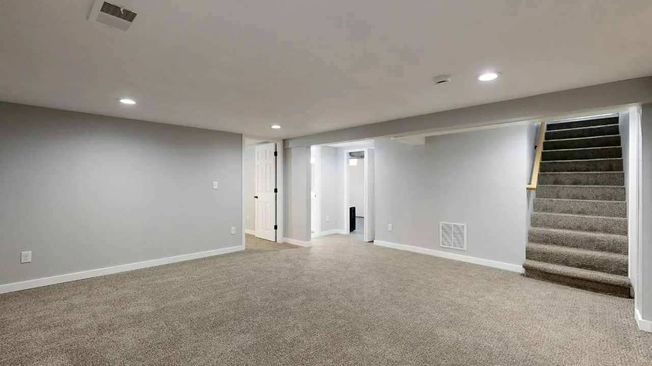 Beautiful finished basement in a Beaverbrook family home