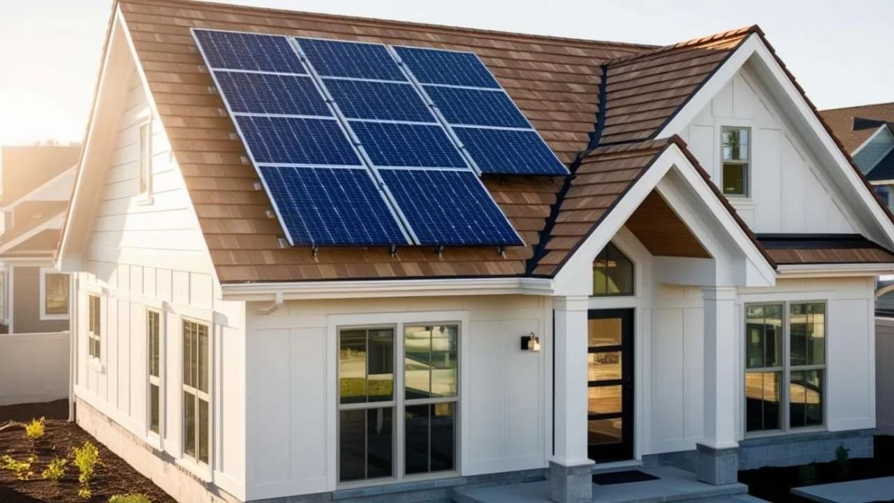 Professional solar panel installation
