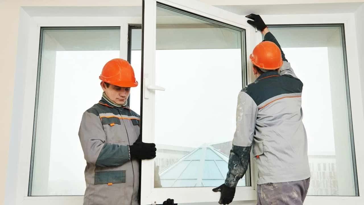Professional installing energy-efficient windows in Ottawa home